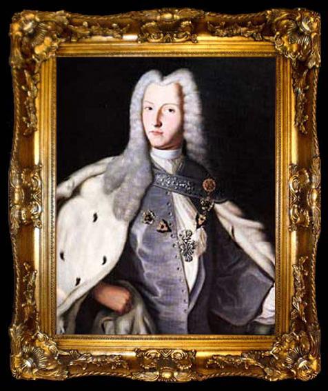 framed  unknow artist Portrait of Peter II of Russia, ta009-2